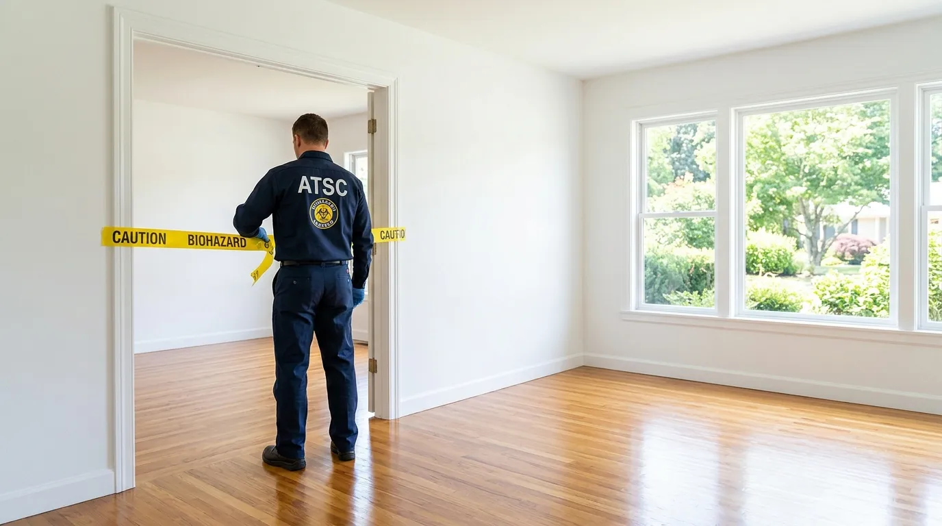 Certified biohazard cleanup crew performing Decomposition Cleanup in Somersworth